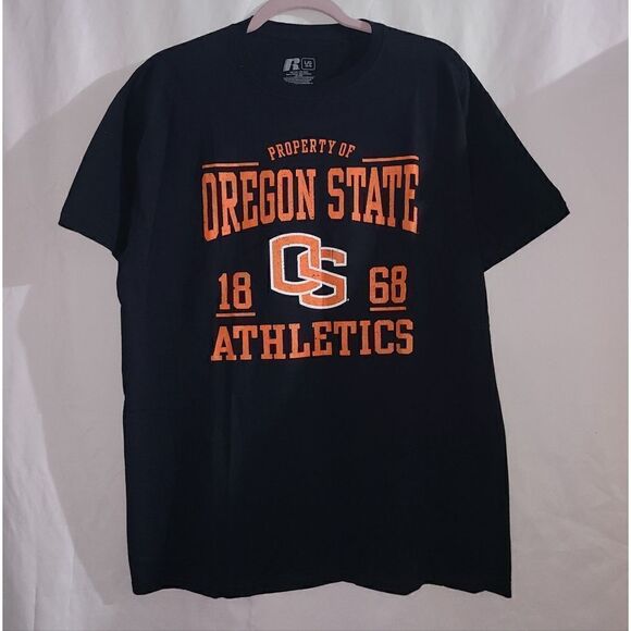 Russell Oregon State Athletics Black T-shirt Size L - Picture 1 of 7